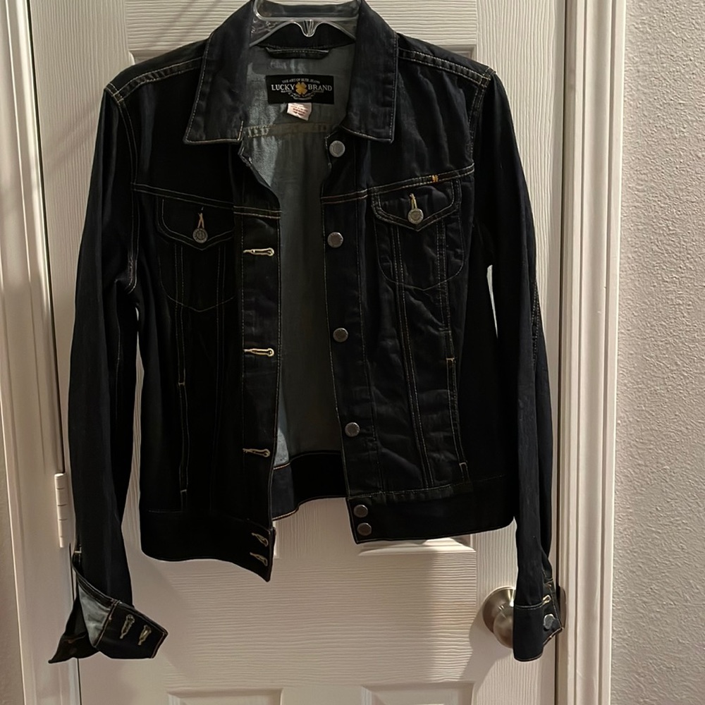 Lucky Brand dark denim jacket size medium